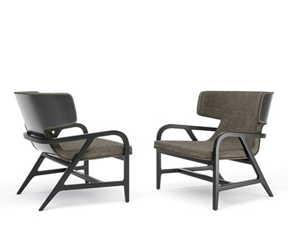 B&B Fulgens armchair 3D model
