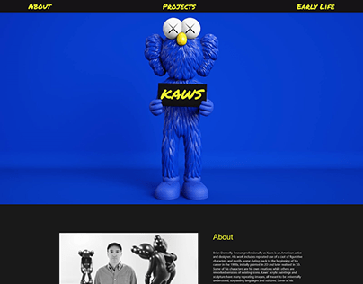 Kaws Website Design/Style tile