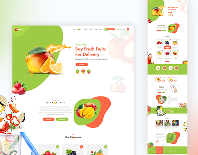 Fresh Fruit Website Design