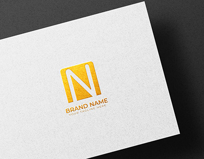 Minimal N Modern Letter logo, Branding logo, Logos,