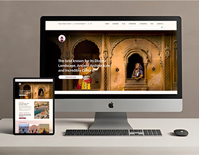 Project thumbnail - Rajasthan Tourism | Website Redesign