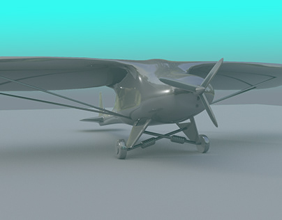 cartoon plane 3d design