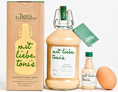 Toni's Egg Liqueur - Packaging Design