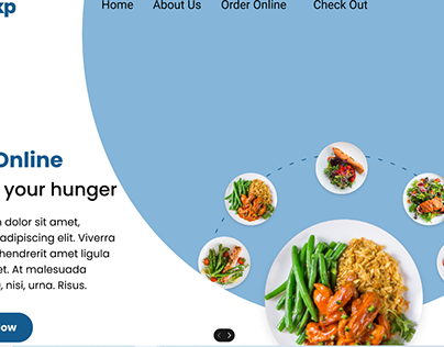 Food Ordering page landing page