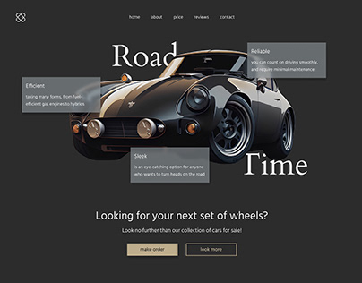 RoadTime / design for car's website