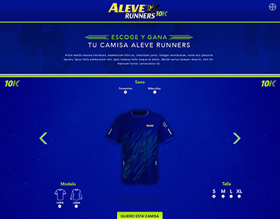 Aleve Runners / Landing Page