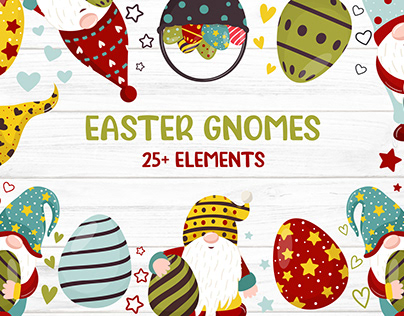 Cute gnome Easter