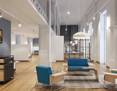 3d visualization / interior design-office furniture 03