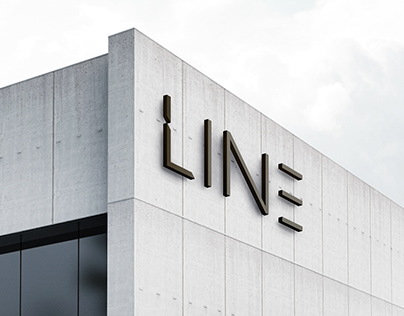 Brand identity for the architectural studio LINE