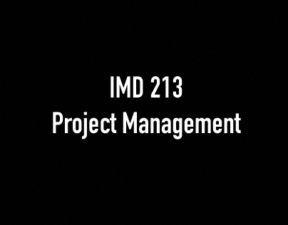 IMD213 Project Managment