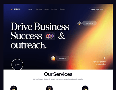 Grower - Saas website design