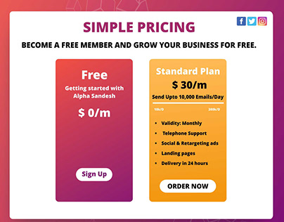 price rate of email marketing services