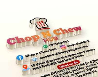 Chop n Chew Hub Logo design