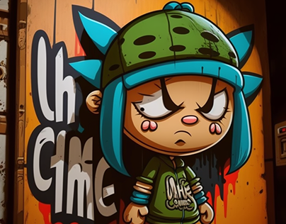 Chime Graffiti Cartoon Character 2