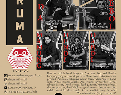 DARUMA BAND PROFILE POSTER 2024 | Indonesian Version