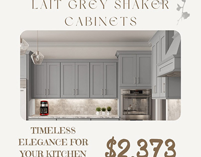 Lait Grey Shaker Cabinets