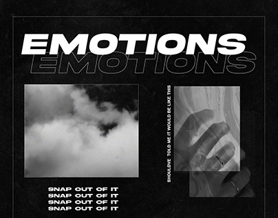 type poster design: emotions