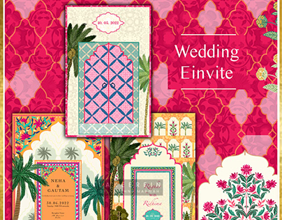 Mughal Wedding E-invite | Indian Wedding Invitations
