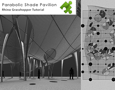 Parabolic Shade Pavilion Rhino Grasshopper Tutorial