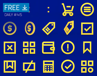 Blue Background Icons - Daily Free Download #415