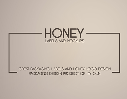 Honey label and sticker