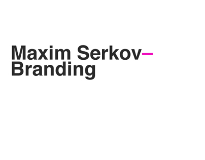 Maxim Serkov. Branding