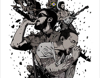 LINKIN PARK - LIVING THINGS WORLD TOUR - POSTER