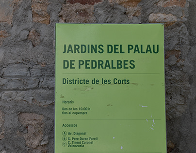 Jardines del palacio de Pedralbes Barcelona, Cataluña