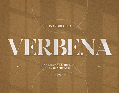 Verbena Elegant Serif Font Typeface