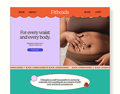 Fitbeads Homepage | Website Design