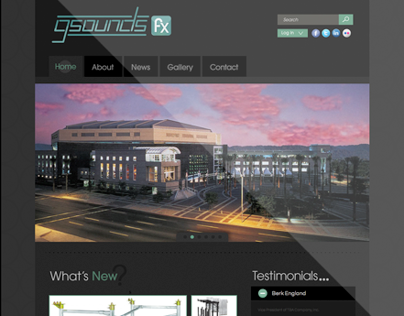 GSoundsFX - Website Design & Development