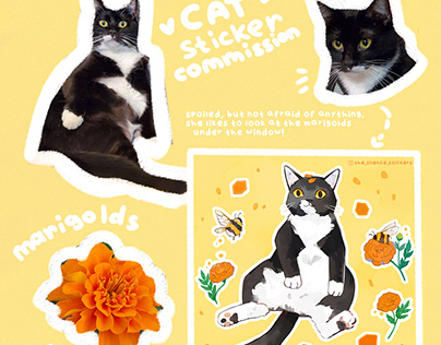 Your CAT in sticker sheet