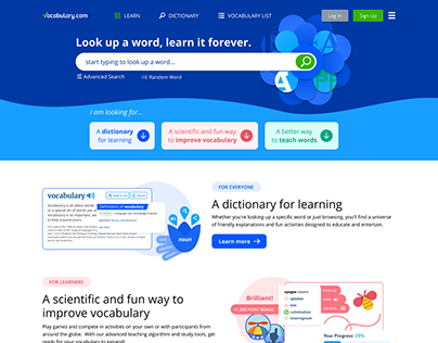 Vocabulary.com Redesign (2021)