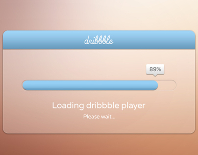 Dribbble Debut - Loading dribbble player