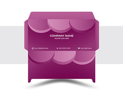 corporate letter paper mail and email envelopes