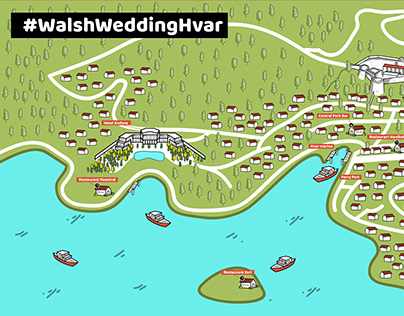 Walse Wedding Hvar map