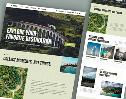 Travel Agency Website Design | Landing Page Design