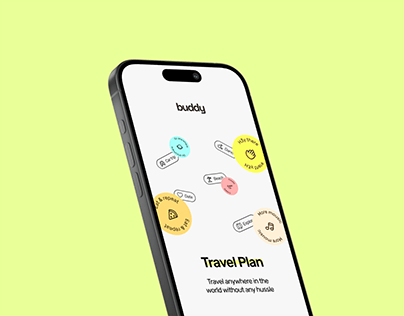 Project thumbnail - Buddy Travel Planner — Mobile App & UX UI Design