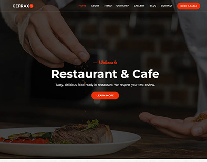 Cefrax - Restaurant and Cafe HTML Template