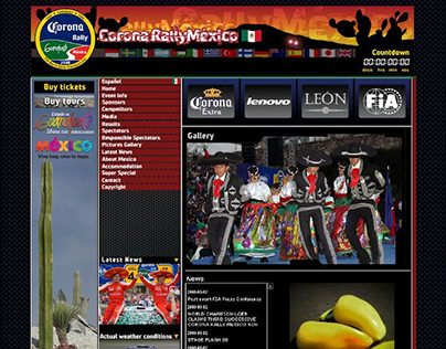 Rally Mexico 2008 website