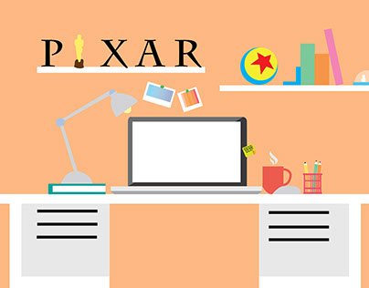Pixar Biography Illustrations