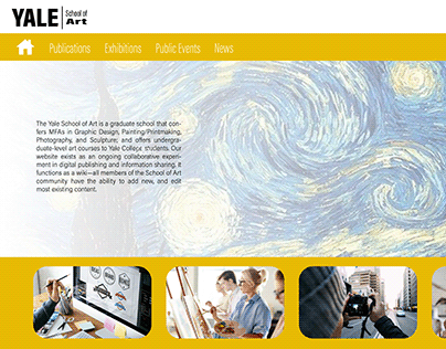 Página web escuela de arte