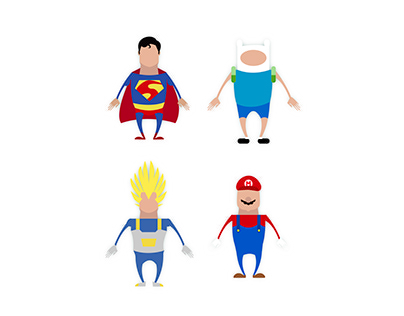 Superheroes - Illustration