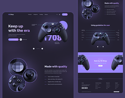 Landing Page - Game Console