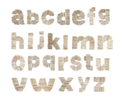 Toothpick typography