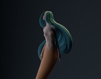 Mermaid 3D sculpt