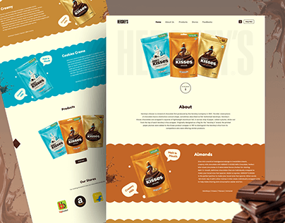Hershey's Chocolate Website UI