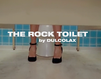 The rock toilet Dulcolax
