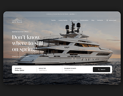 Website for Yacht Agency - Sea Plus