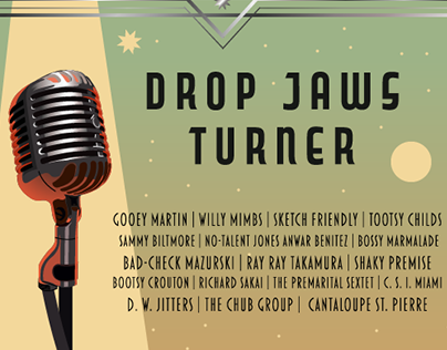 Drop Jaws Turner Concert Flyer - Illustrator Basics
